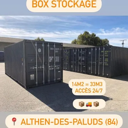 Box, Container maritime de stockage