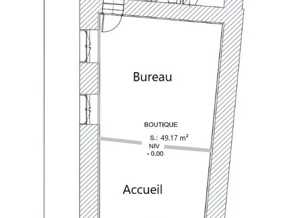 Local professionnel 55 m² (Idéal Partage / Sous-location) - Centre-ville Segré
