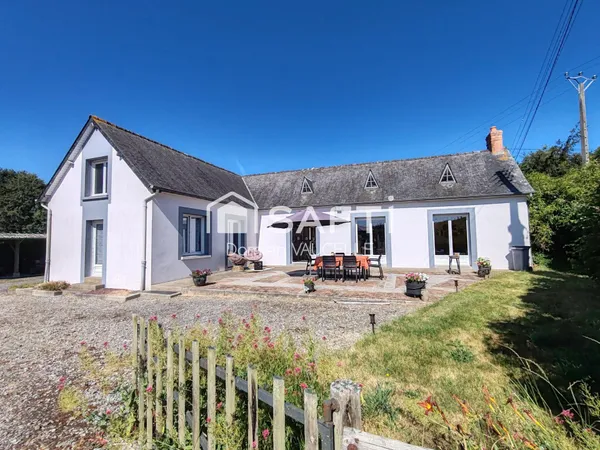 Maison de plain pied en campagne - 104 m2 , terrain 3915 m2 + garage et carport