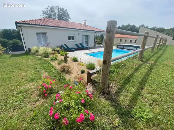 TEILHEDE Maison familiale récente 87m² grandes terrasses, sous sol complet de 110m²