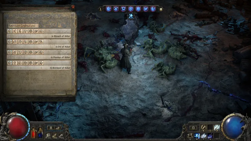 Sauvegarde runique Path of Exile 2 : runeforger son armure au Vérisium sans casser ses défenses