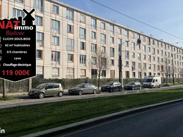 Appartement 3 pièces 62 m²