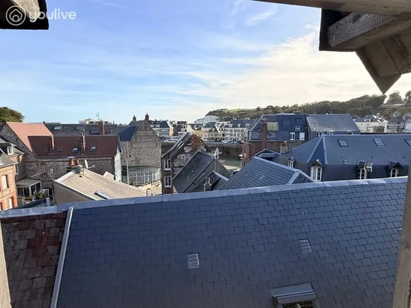 Saint-Valery-en-Caux - 3P 77 m² sous charpente, vue sur le port
