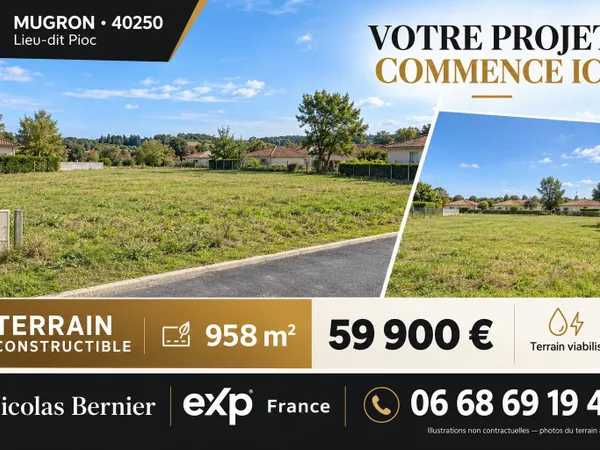 Mugron : 958 m² pour donner vie à votre future maison !