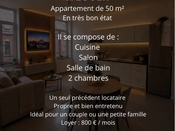 Appartement à louer quasi neuf