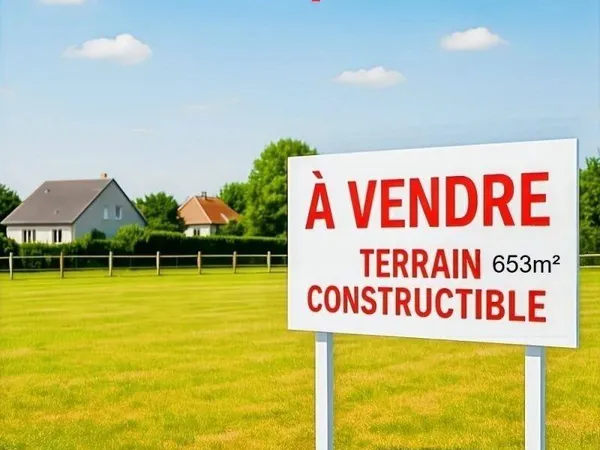 Terrain 653 m²
