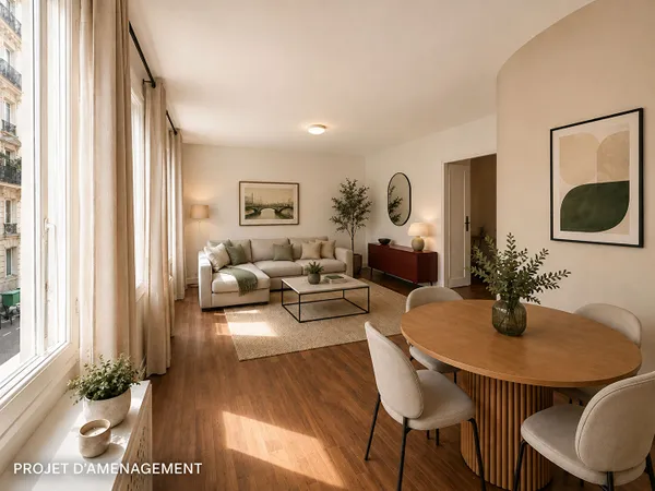 Appartement 3 pièces 61 m²