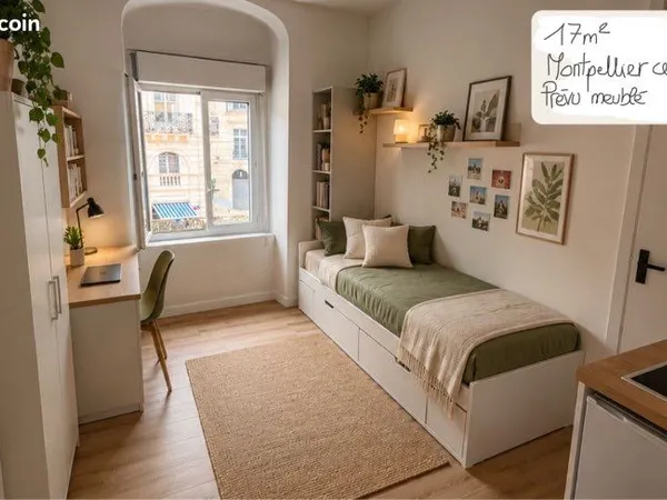 Appartement Location Montpellier 1p 17m² 600€