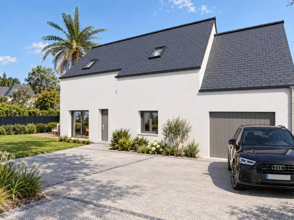Belle maison avec combles