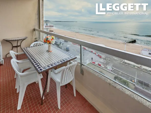 Appartement de 32 m² face océan avec terrasse de 9 m² plein sud ? Garage ? Résidence front de mer ? 