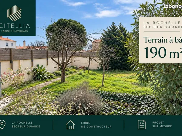 Terrain 190 m² La Rochelle