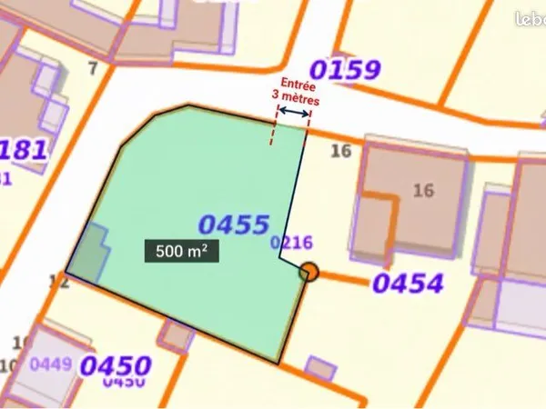 Terrain à bâtir 500m2 à Echillais
