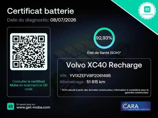 Volvo Xc40 recharge 231ch start edt