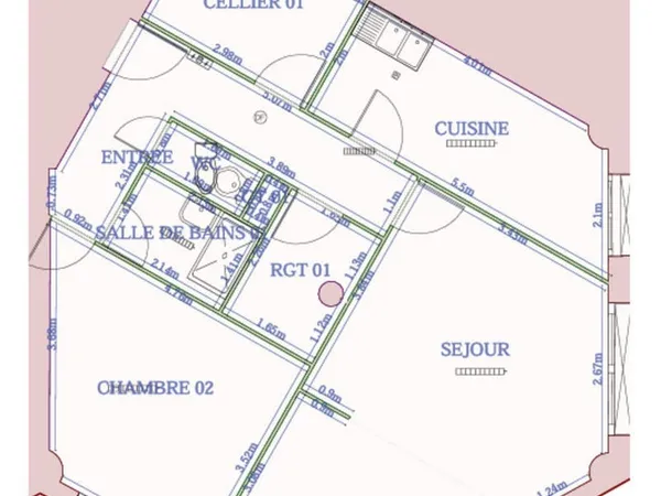 64090721 - Appartement - F3 - Sainte-Marie-aux-Mines (68160)