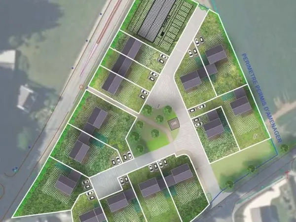 Terrain 597 m² Dirinon