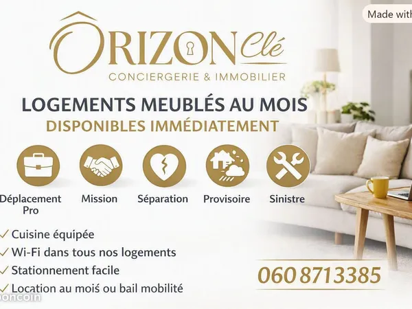 Location Meublée au Mois - Logement Disponible Immédiatement