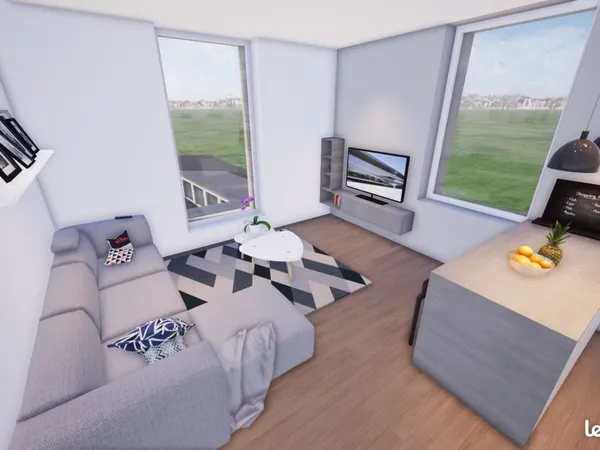 Studio 2 pièces 43 m²