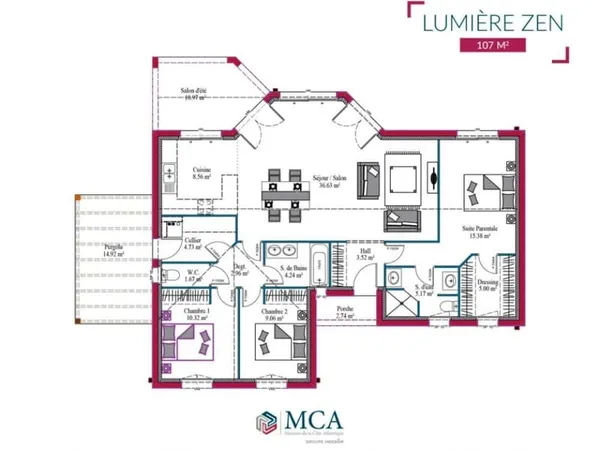 Maison 4 pièces 107 m²