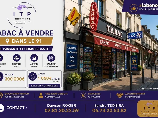 Fdj, presse, tabac 38 m² Arpajon