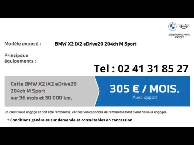 Bmw X2 i edrive20 204ch m sport — photo 16