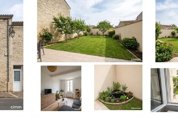 À louer - Belle maison de ville de 81 m² avec jardin clos de 200 m² au coeur de Montendre