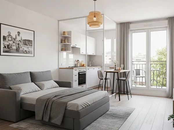 Combloux : studio, terrasse, parking