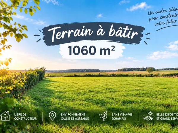 Terrain en individuel 1060 m²