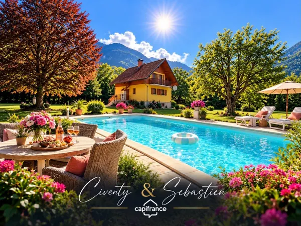 VAL-D'ARC - BELLE MAISON DE 133 M² AVEC PISCINE, JARDIN ARBORÉ ET VUE SUR LES MONTAGNES