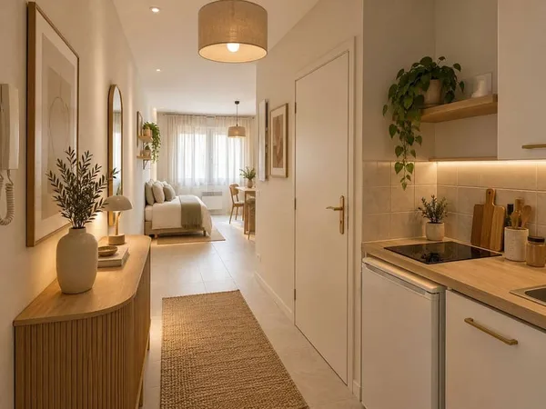 Studio 1 pièce 22 m²