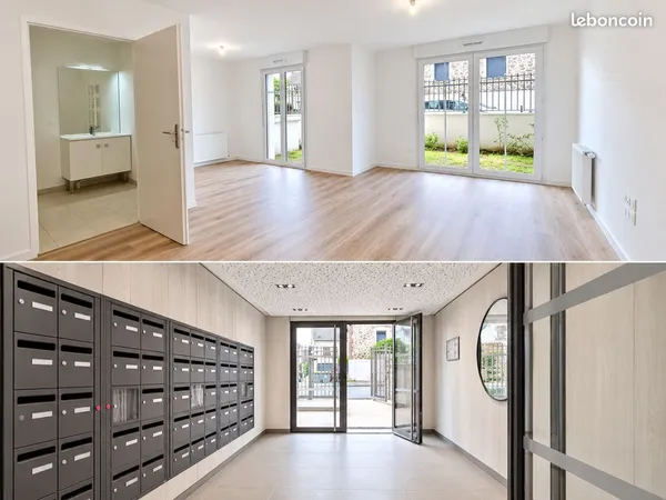 Grand studio de 35 m² avec jardin privatif et parking - Résidence récente (2022) - Villiers-sur-Marn