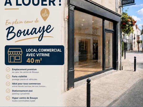 Local commercial avec vitrine - rue de Nantes
