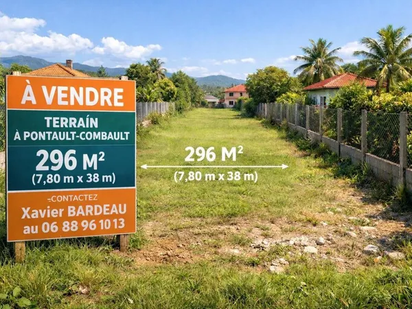 Terrain à Batir de 296m²