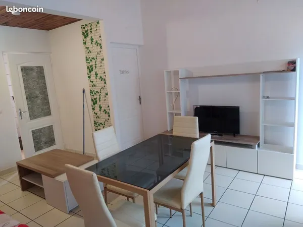À LOUER - T2 MEUBLÉ 38 m² - LA RIVIÈRE-SAINT-LOUIS