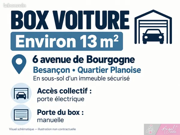 Parking/box 13 m² Besançon