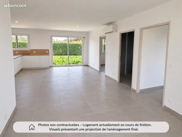 Maison mitoyenne neuve 80 m2 avec garage