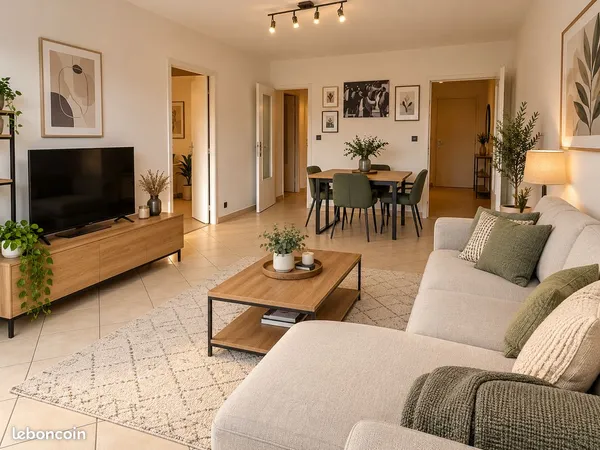 F2 48 m² - 580 - Chauffage compris - Proche lycée technique