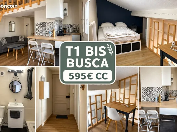 à louer - toulouse | 2 appartements meublés t1 et t2 - minimes / busca