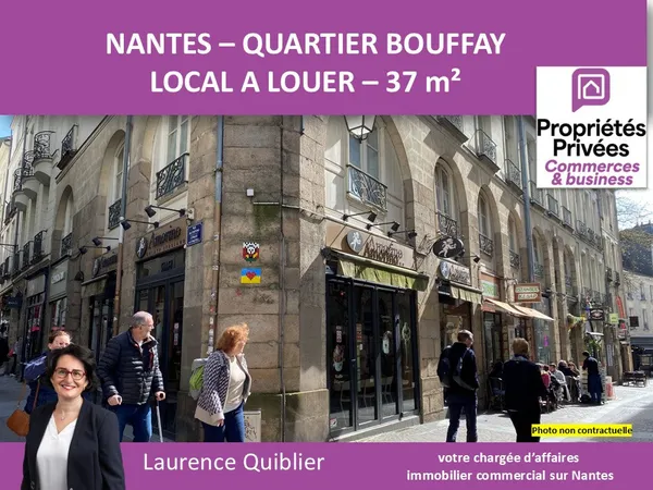 44000 NANTES - LOCAL A LOUER 37 M² - QUARTIER DECRE - BOUFFAY