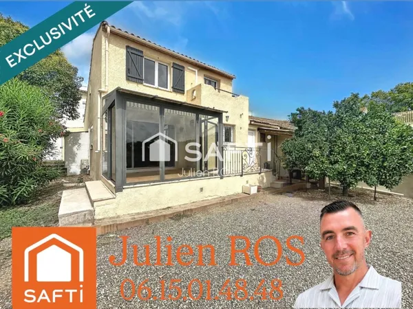 Maison familiale T4 avec véranda, garage et jardin