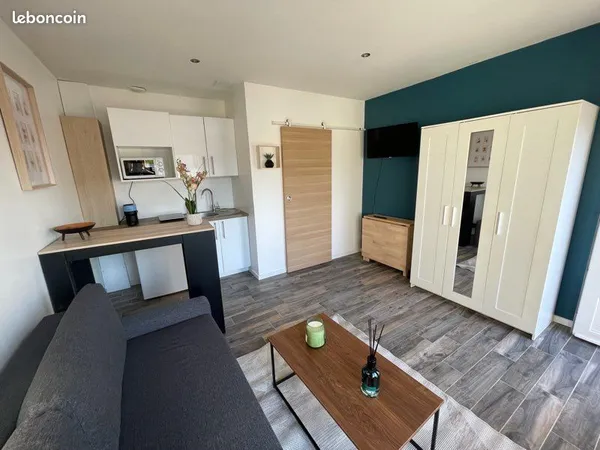 Studio meublé avec grande terrasse et parking privatif - Villenave-d'Ornon
