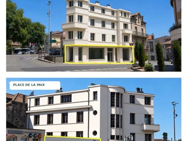 Local commercial 415 m² - Centre-ville d'Aubenas - Double façade