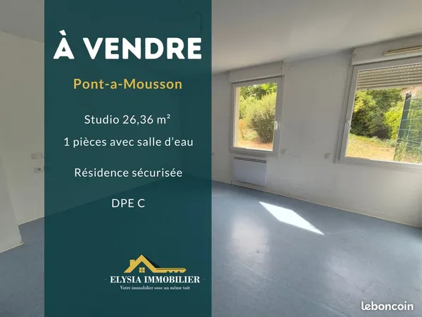 Studio 1 pièce 26 m²