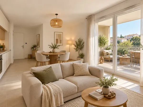 DRAGUIGNAN  T3 NEUF AVEC TERRASSE COUVERTE ET EXPOSITION SUD-EST - 229 000€