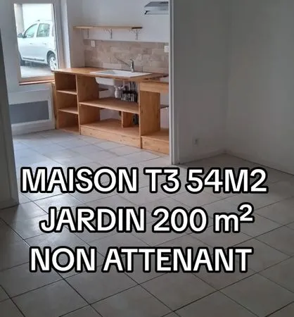 Maison T3 + Jardin