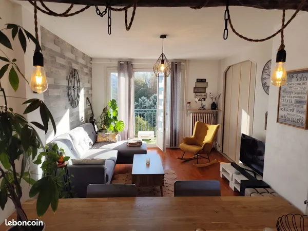 🏠 T3 Meublé 65 m² 🔑 Bail Mobilité / Temporaire (3/4/5 mois) 📍 Villeurbanne Cusset (Métro A)