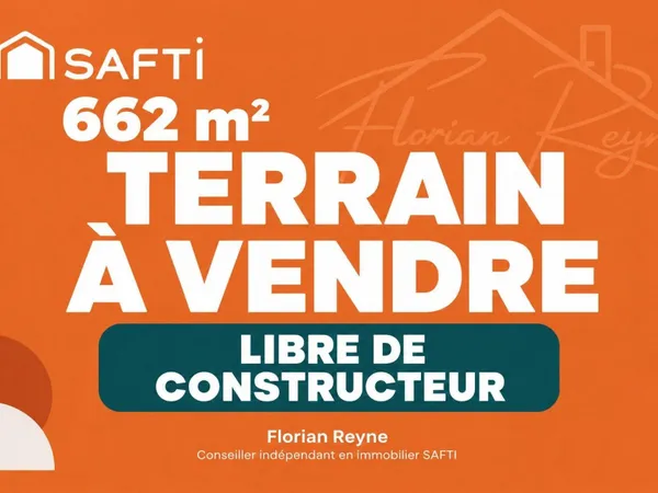 662 m² au calme, au vert et libres de constructeur
