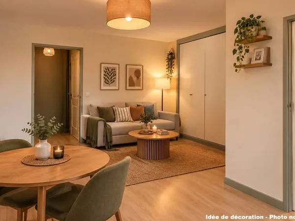 APPARTEMENT 1 PIECE 23m2 non meublé avec BALCON et CAVE