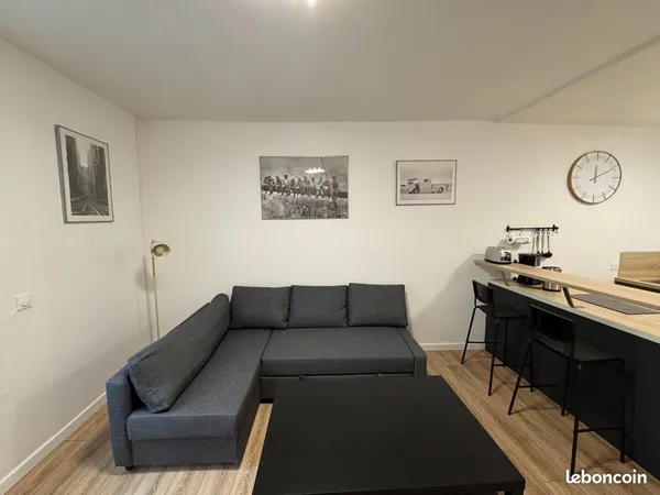 📍 À louer - Appartement F1 meublé de 26 m² à Rouen (76000) - Quartier Saint-Hilaire