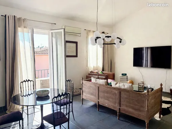 Perpignan Les Aviateurs - Appartement T3 81m² en maison de ville (2 lots) - Double balcon, jardin, v