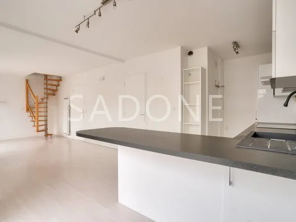 DUPLEX avec TERRASSE et BALCON : 3 pièces 55m2.